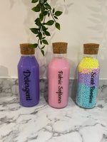 Personalised Custom Any Wording Clear Glass Cork Storage Laundry Jar Bottle Sticker Label For 1L Bottle (No Bottles Included)