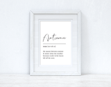 Autumn Definition Meaning Autumn Seasonal Wall Home Decor Print