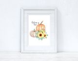 Autumn Is Here Autumn Seasonal Wall Home Decor Print