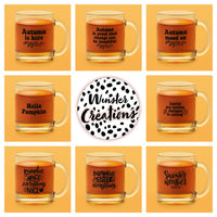 Assorted Designs Autumn DIY Create Own Glass Cup Sticker Labels