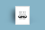 Personalised Best Dad Ever Mustache Fathers Day Collection