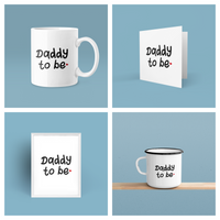 Personalised Daddy To Be Heart Fathers Day Collection