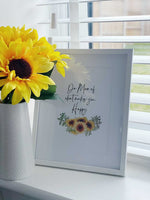 Do More Of What Makes You Happy Sunflower Spring Seasonal Wall Home Decor Print