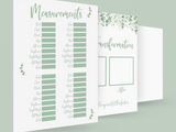 Binded Eucalyptus Leaf Weight Loss & Diet Tracker Journal A4 Diary - Up To 1 Year Measurements Goals Weigh Ins + Lots MORE!