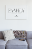 Family Surname Together Is When We Are Happiest 2022 Simple Home Wall Decor Print