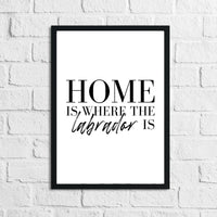 Home Is Where The Dachshund Frenchie Labrador Lover Animal Wall Decor Print