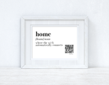 Home Wifi Definition Wifi QR Scan Home Wall Decor Print