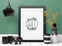 Home Sweet Home 2022 Simple Home Wall Decor Print