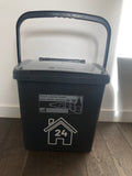 Wheelie Bin Caddy Recycle Home Decor House Number Sticker Label