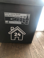 Wheelie Bin Caddy Recycle Home Decor Rose House Number Sticker Label