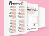 Binded Rose Gold Pink Pretty Weight Loss & Diet Tracker Journal A4 Diary - Up To 1 Year Measurements Goals Weigh Ins + Lots MORE!