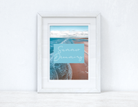 Summer Dreaming Beach Photography Summer Seasonal Wall Home Decor Print