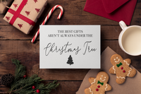 Custom The Best Gifts Christmas Seasonal Hammered Card & Envelope