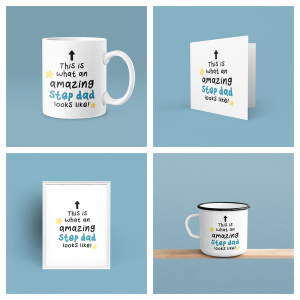 Personalised This Is What An Amazing Step-dad Looks Like Fathers Day Collection