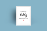 Personalised To A Special daddy Heart Fathers Day Collection