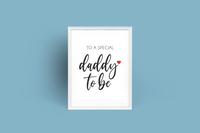 Personalised To A Special Daddy To Be Fathers Day Collection