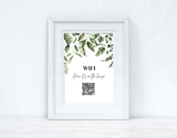 Wifi Hun Its On The House Wifi QR Scan Home Wall Decor Print