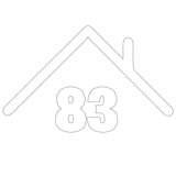 Wheelie Bin Caddy Recycle Home Decor Rooftop House Number Sticker Label