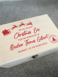 Personalised Make Your Own Christmas Eve Box Sticker Label - WOODEN BOX IS NOT INCLUDED