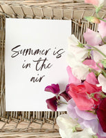 Summer Is In The Air Summer Seasonal Wall Home Decor Print