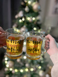 DIY Set Of 2 Create Own It’s The Most Wonderful Time For A Beer Christmas Pint Tanker Glass Sticker Labels