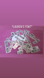 Personalised Custom Any Wording Lauren Font Personalised Kitchen Pantry 4cm Tall Labels Stickers