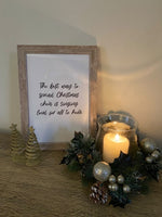 The Best Way To Spread Christmas Seasonal Wall Home Decor Print