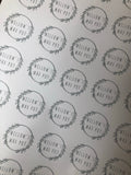 Set Of 24 Personalised Stickers Business Company Name Round Circle Labels Custom Logo - We PRINT your LOGO!